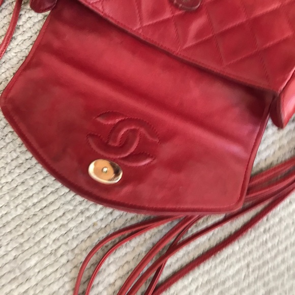 Authentic red Chanel bag - Picture 3 of 5